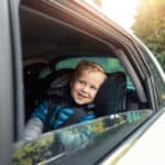 kid in car