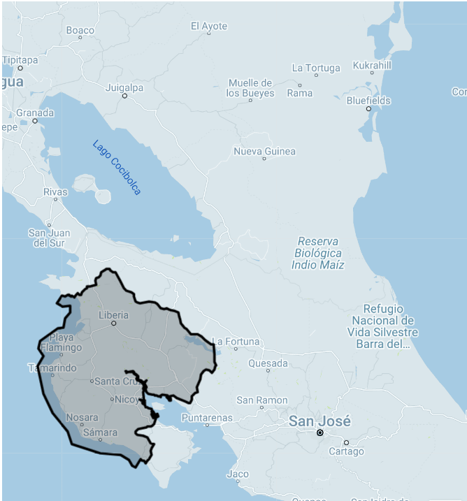 Liberia Uber coverage map